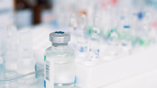 Close-Up of Medical Vials in Laboratoty