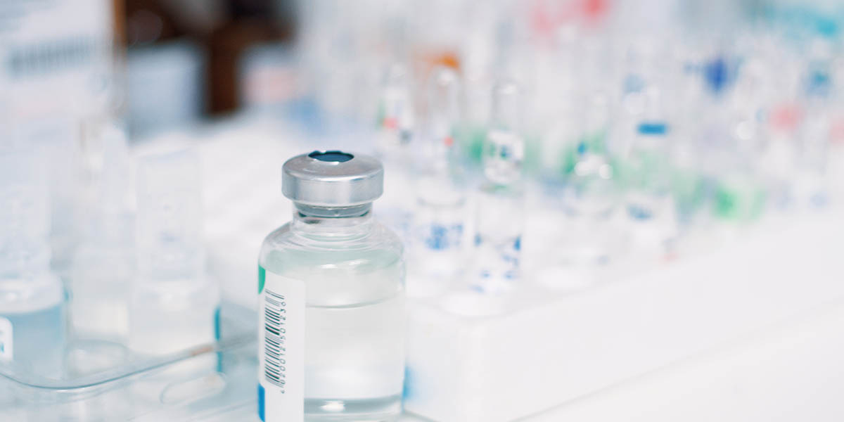 Close-Up of Medical Vials in Laboratoty