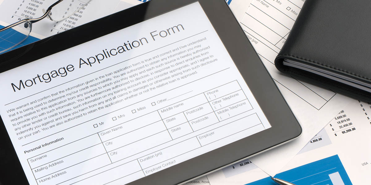 Online mortgage application form