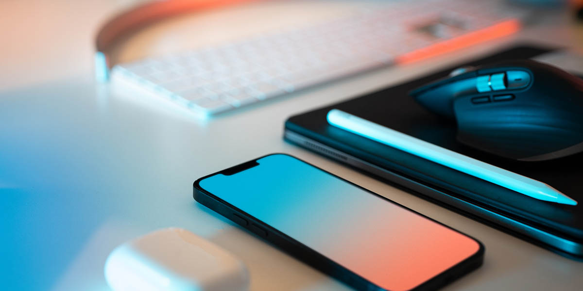 Home office studio equipment.